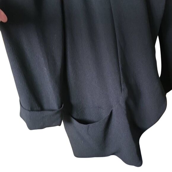 LC Lauren Conrad Women's Size 8 Black Wrist Length Sleeve Blazer Cardigan - Picture 4 of 6